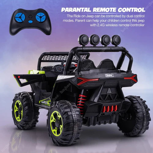 Baybee Wrath Rechargeable Battery Operated Jeep for Kids, Ride on Kids Car with Bluetooth, Music & Light
