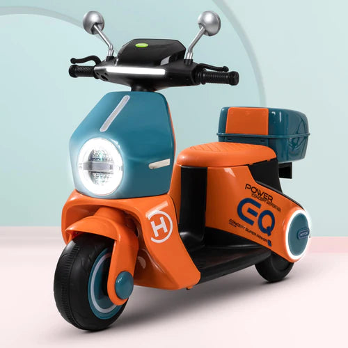 BAAN TOYS Daft Rechargeable Battery Operated Bike for Kids, Ride on Toy Kids Bike Scooty with Light