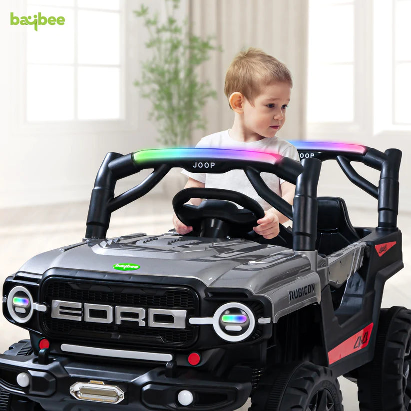 Cord Electric Rechargeable Jeep I LED Head Lights & Music I 1-6 Years