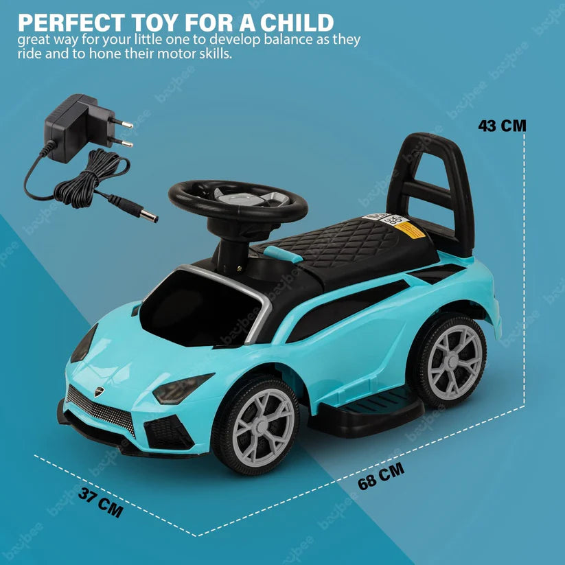 Lambo Electric Rechargeable Rideon Car I Foot Accelerator I 1 to 3 Years
